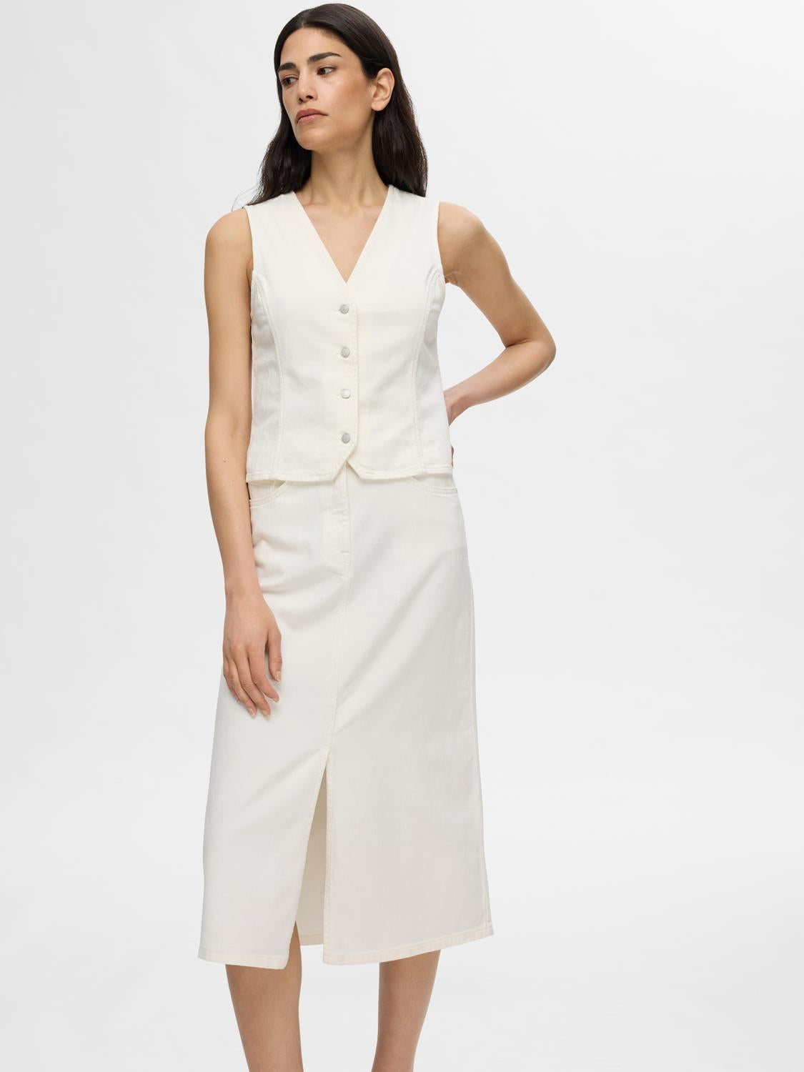 Krista Lexia Skjørt - Hvit/ Snow White